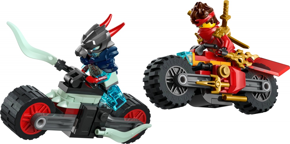 Конструктор LEGO NINJAGO Скоростная гонка Кая на мотоцикле 71838