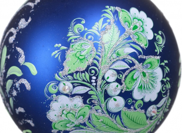 Куля новорічна Декор-престиж d 80 мм в асортименті