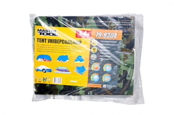Тент универсальный MasterTool 3х4 м 79-8304 камуфляж 