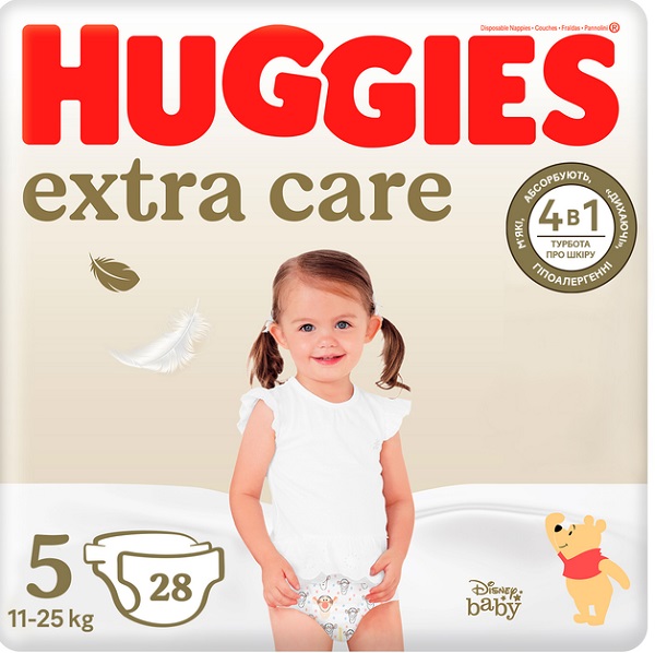 Подгузники Huggies Extra Care 5 11-25 кг 28 шт.