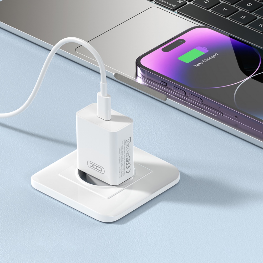 Сетевое зарядное устройство Xo L126 20W USB-C White (L126.white)