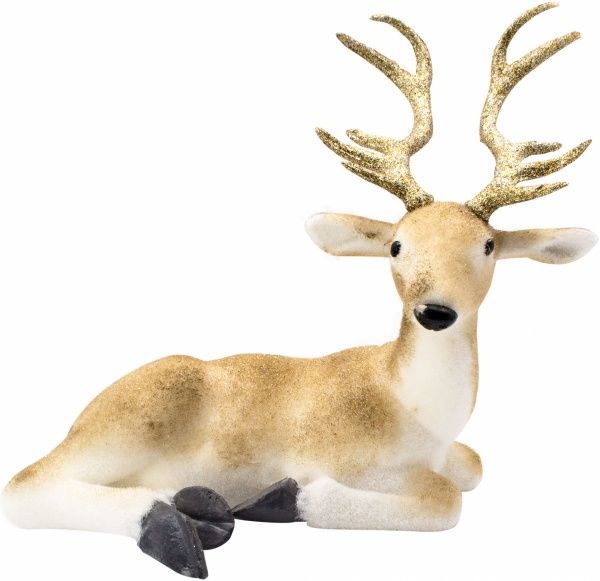 Декоративная фигура Олень сидящий 35 см 