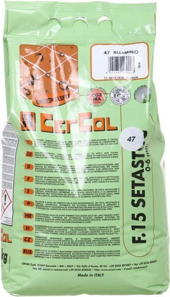 Фуга Cercol F.15 Setastuc 47 5 кг алюміній