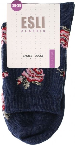 Шкарпетки жіночі Conte ESLI Classic 069 р. 25 темно-синій 15С-20СПЕ 