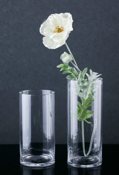 Ваза стеклянная прозрачная 30х12,5