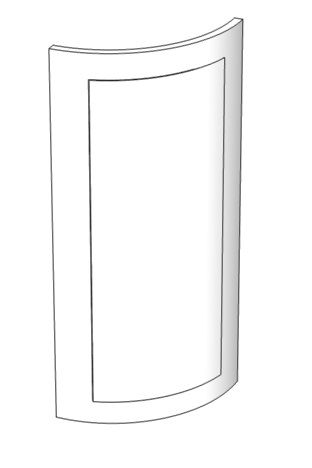 Фасад для кухні Грейд-Плюс Клен світлий патина №420 R 920x522 BT Вінтаж лівий