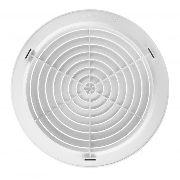 Диффузор MiniMax вентиляционный c фланцем и пружинным креплением d260 х d200 мм (2407) пластик белый 
