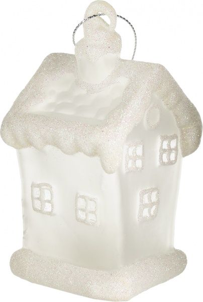 Новогодняя декорация Стеклянный домик7х6,2х7см см с RGB подсветкой