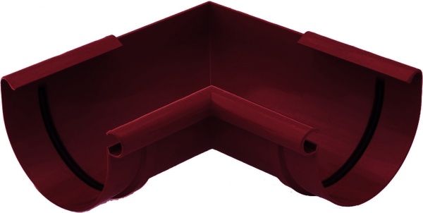 Кут внутрішній Bryza 90° 125 мм червоний 