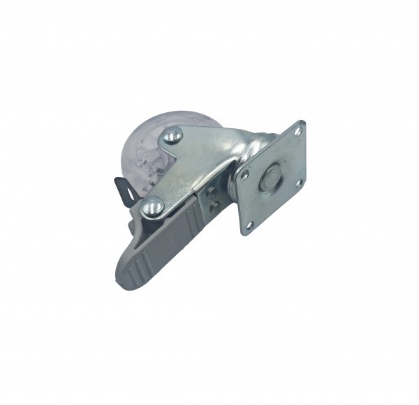 Ролик меблевий поворотний з фіксатором D50 Н68 Burak