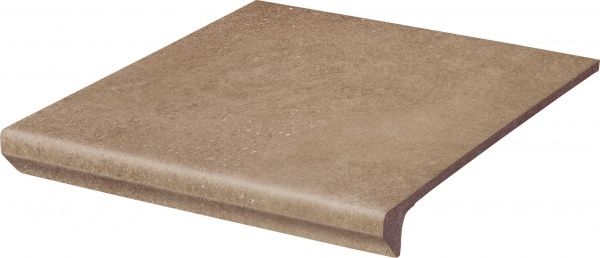 Клинкерная плитка Mattone Sabbia Brown Kapinos Stopnica Prosta 30x33 Ceramika Paradyz