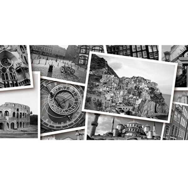 Декор Golden Tile Absolute Collage 4 чорний 300x600 мм