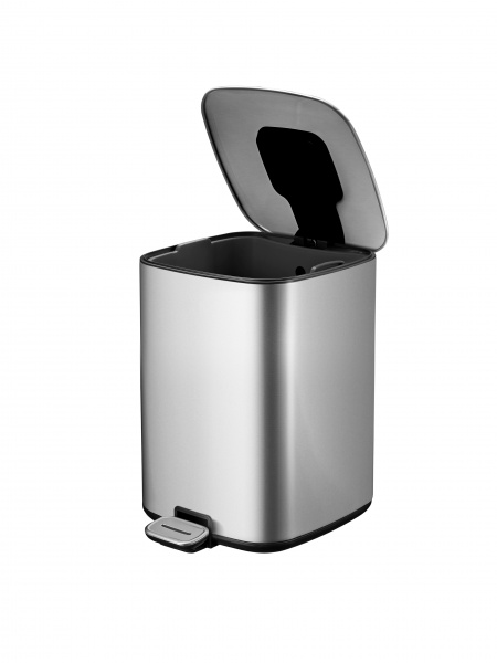 Ведро с педалью Eko REGENT 6 л хром