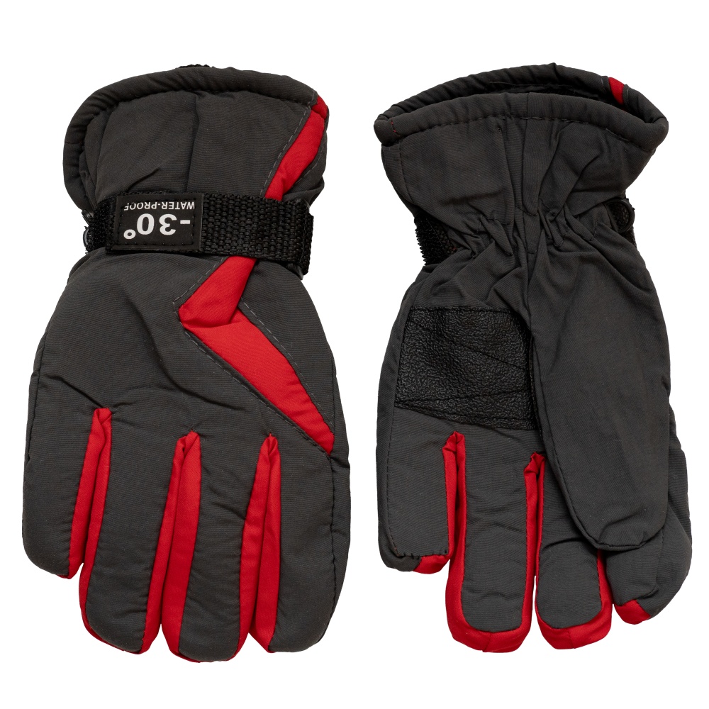 Варежки Devilon лыжные детские р.22 /серый с оранжевым 519360