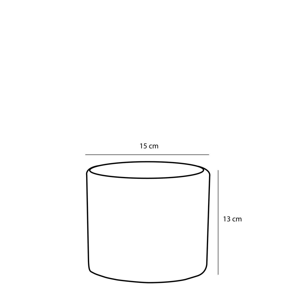 Вазон керамічний Mica Decorations Era круглий 2 л темно-сірий (1035846)