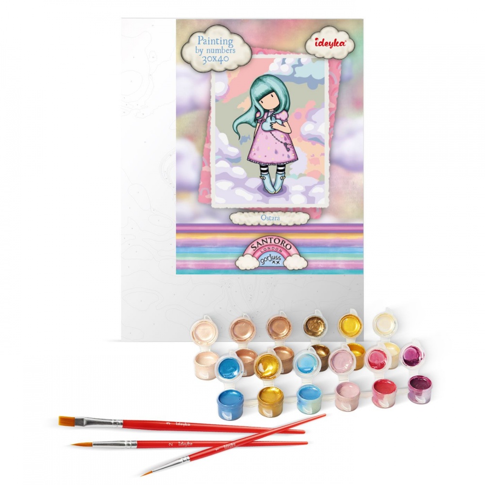 Картина по номерам Ostara Santoro Gorjuss Collection 30х40 см Ideyka