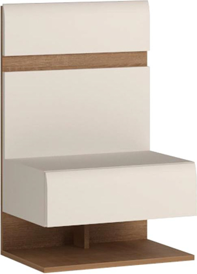 Тумба прикроватная Meble Wojcik Linate 95 трюфель/альпийский белый 