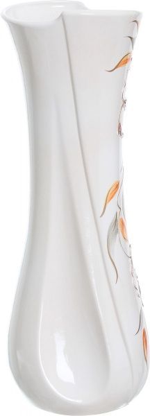 Ваза керамическая белая Румба фигурная