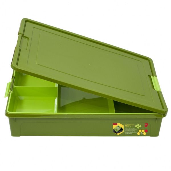 Контейнер-органайзер універсальний Алеана Tools 5,5 л хакі 75x290x390 мм