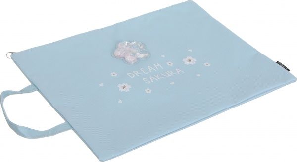 Папка Flowers голубая