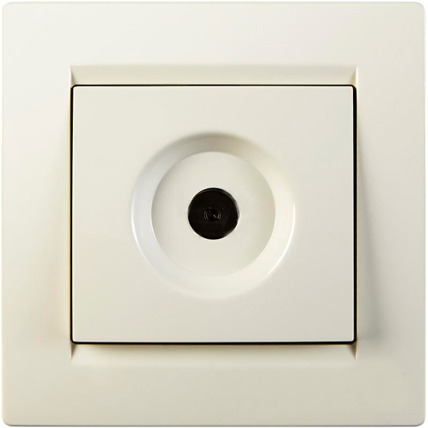 Розетка TV проходная UP! (Underprice) One крем 706-0303-129