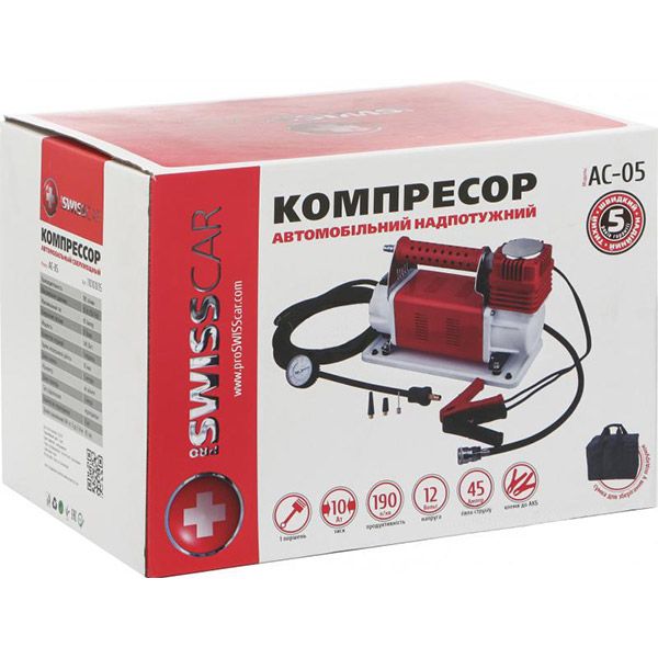 Компрессор автомобильный ProSwisscar AC-05