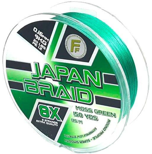 Леска Lineaeffe FF Japan Braid 8X Moss Green 135м 0,08мм 5кг 3009808