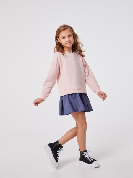 Платье Smil 120341 р.140 кремово-розовый 