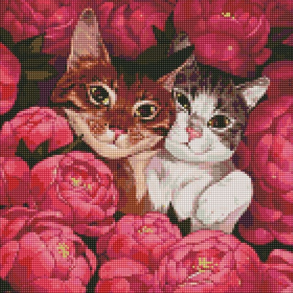 Алмазна мозаїка Пухнасті друзі Ідейка 