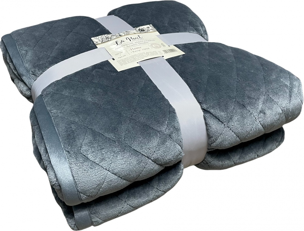 Покривало Dresden 220x240 см La Nuit сірий