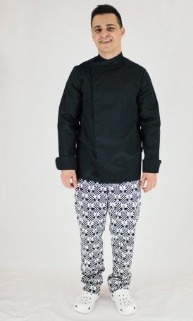 Костюм повара Lux-Form Шеф р. 44 черный