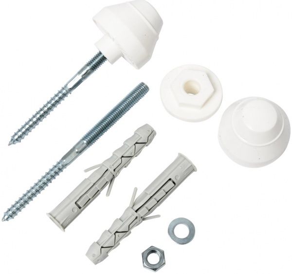 Кріплення для пісуарів з білою кришкою 14x140 мм 2 шт EXPERT FIX