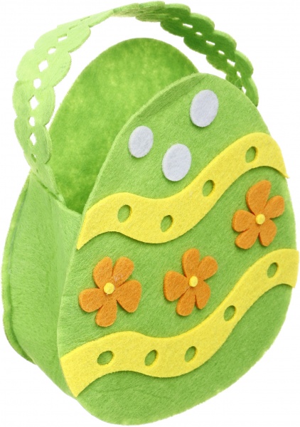 Декорация пасхальная Діамантові ручки Писанка 20х17 см салатовый