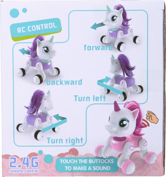 Інтерактивний робот Shantou Єдиноріжка 22.5х17х18.5 см біло-рожевий 1089A