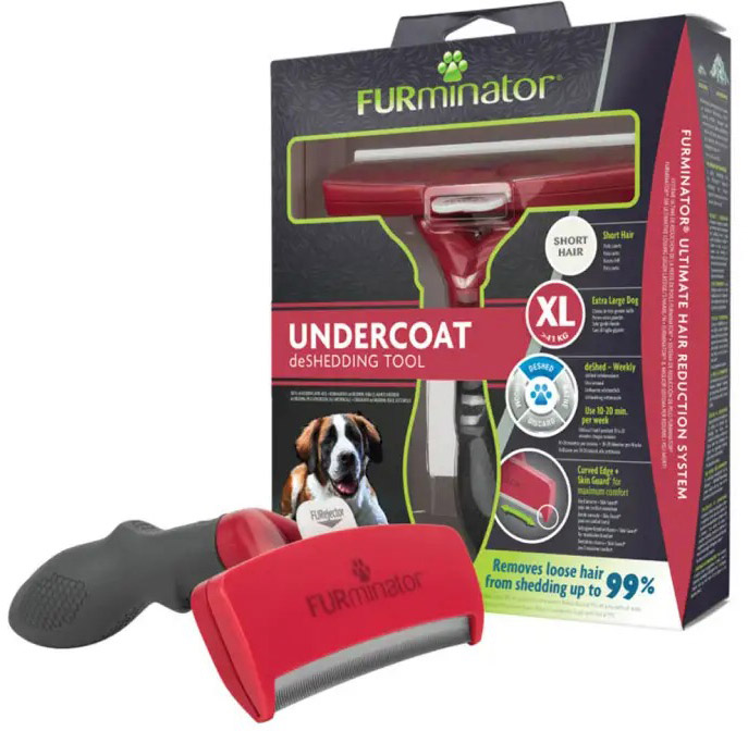 Инструмент для удаления подшерстка FURminator для собак с короткой шерстью Short Hair размер XL 691694
