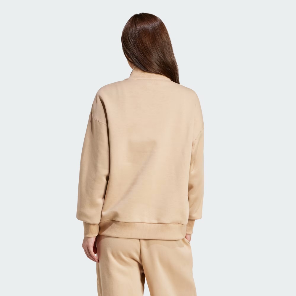 Джемпер Adidas ALL SZN Fleece Loose Quarter-Zip JV7248 р.L коричневый