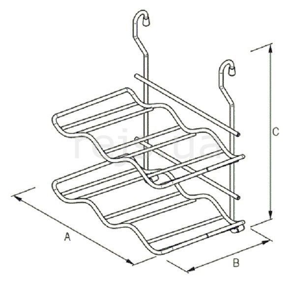 Полиця для пляшок DC золото Rejs золотий