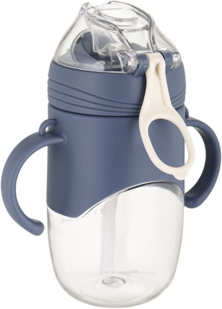 Пляшка для води SELIYA 420 мл з соломинкою та ремінцем колір в асортименті