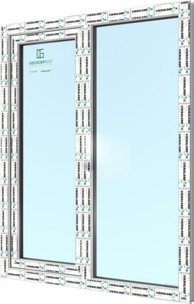 Окно поворотно-откидное VIKNALAND В 58 1310x1410 мм правое 