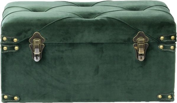 Сундук-пуф Art&Crafts Велюр 57х30х29 см зеленый 
