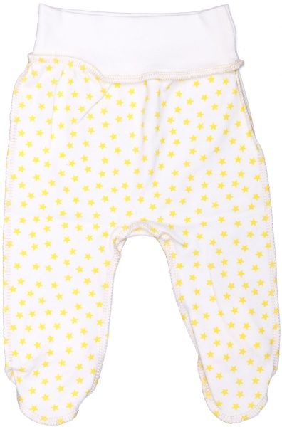 Ползунки Bambinelli желтая звездочка р.56 белый с рисунком 