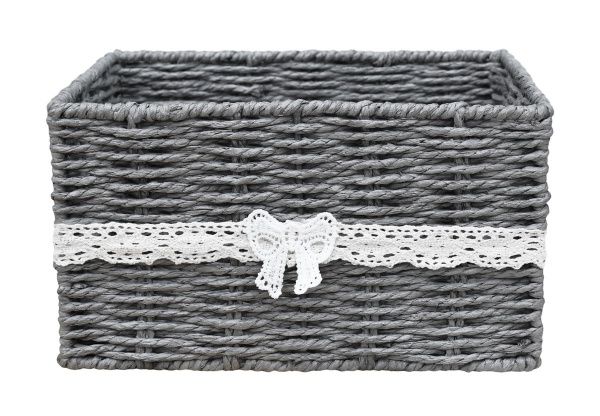 Кошик плетений Handy Home EW-61 S Бантик паперова рафія 140x250x180 мм