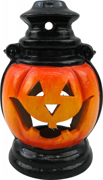 Ліхтарик декоративний гарбузик з ручкою 10x17 см EPI-ZY071081-6,5 