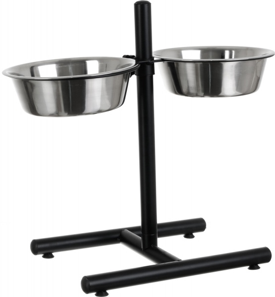 Набір мисок Koopman для тварин на підставці 2 шт. 3,6л метал A12650060