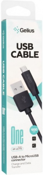 Кабель Gelius One GP-UC115 MicroUSB 1 м черный 
