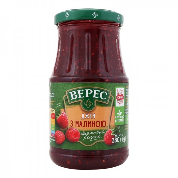 Джем Верес с малиной 380 г