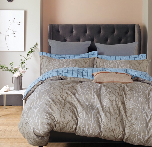 Комплект постельного белья 1,5 Браун Форест разноцветный Homeline 