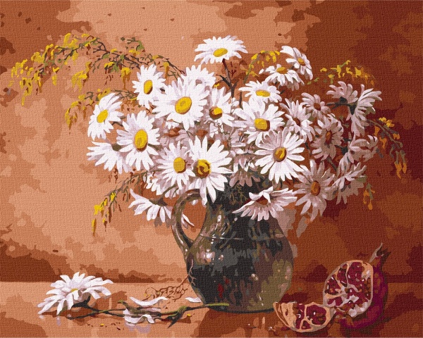 Картина по номерам Букет ромашек 40х50 см 40x50 см Идейка 