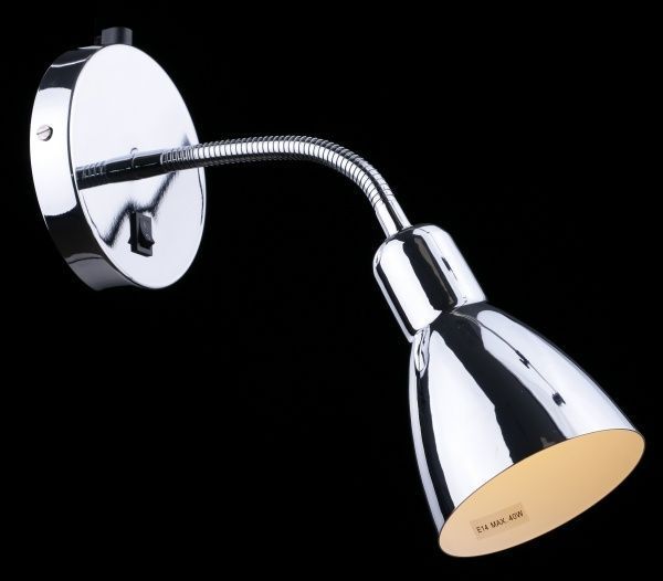 Бра Arte Lamp A1408AP-1CC 1x40 Вт E14 сталь Dorm 