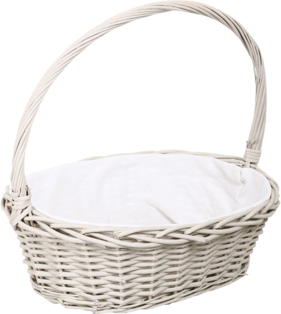 Корзинка плетеная с текстилем 46х36х16/42 см RL24-23T/1-1